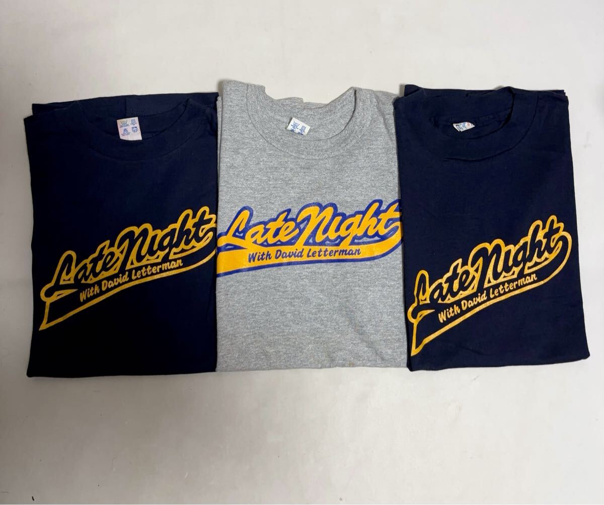 3着セット デッドストック 80s USA製 Champion プリント Tシャツ M チャンピオン 88/12 トリコタグ 拍卖
