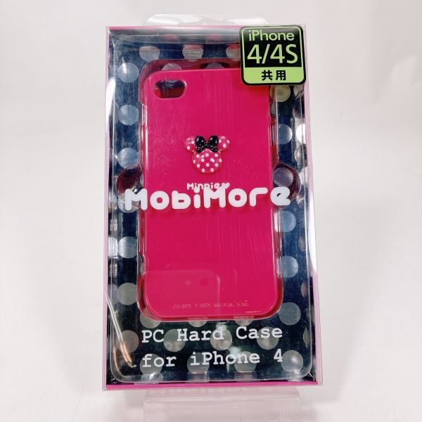 【新品/送料230円】 水玉 ミニーマウス ピンク iPnone4 iPhone4S 専用キャラクタージャケット スマホカバー スマホケース ハード 50929-3拍卖