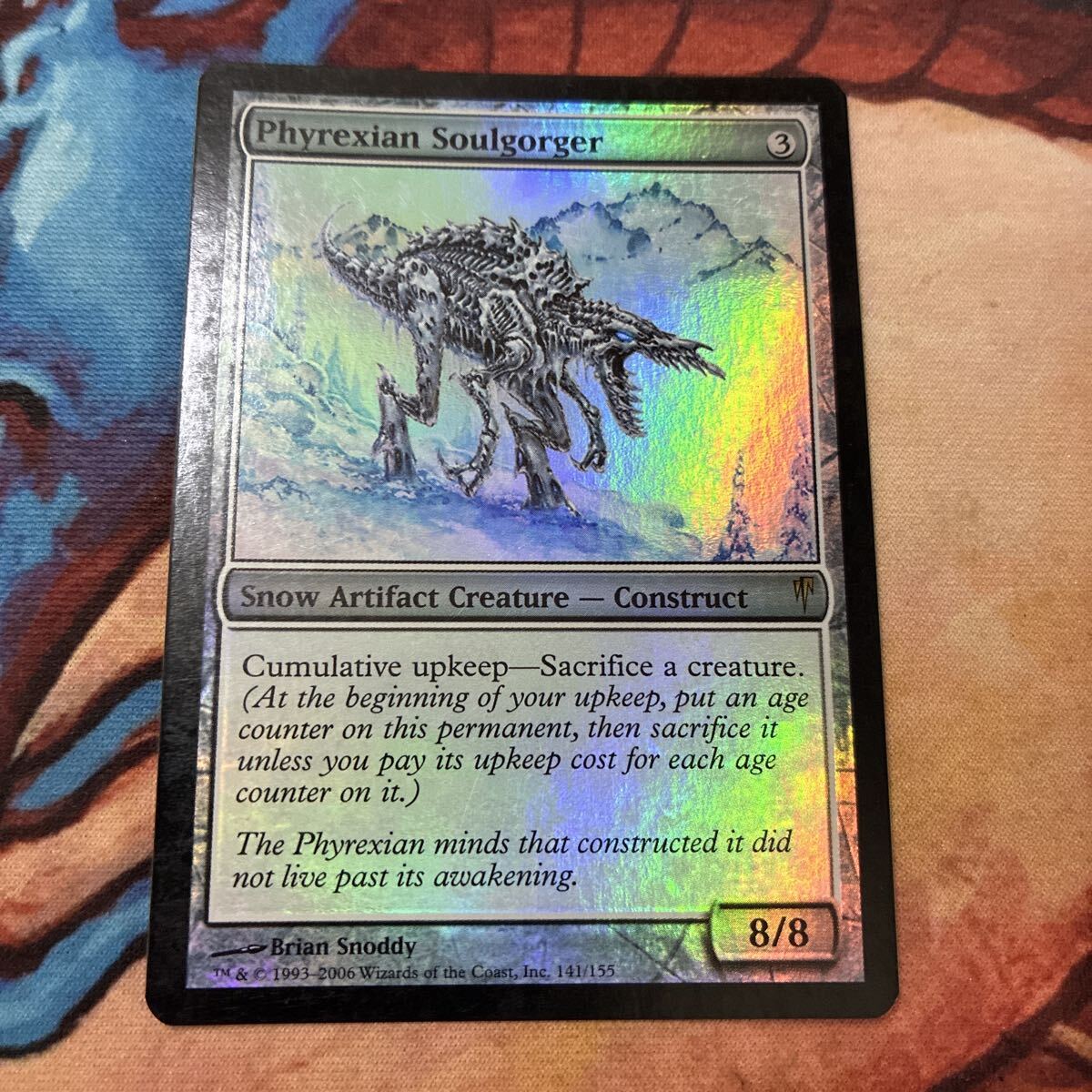 MTG マジックザギャザリング Foil コールドスナップ 英語 ファイレクシアの魂喰らい/Phyrexian Soulgorger拍卖