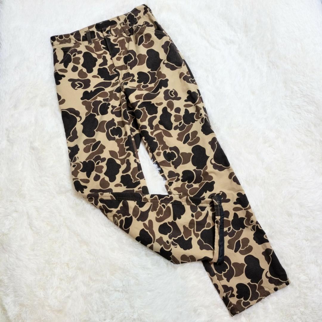 希少 USA 古着 カベラス Cabela’s ダックカモ パンツ 29 裾調整拍卖