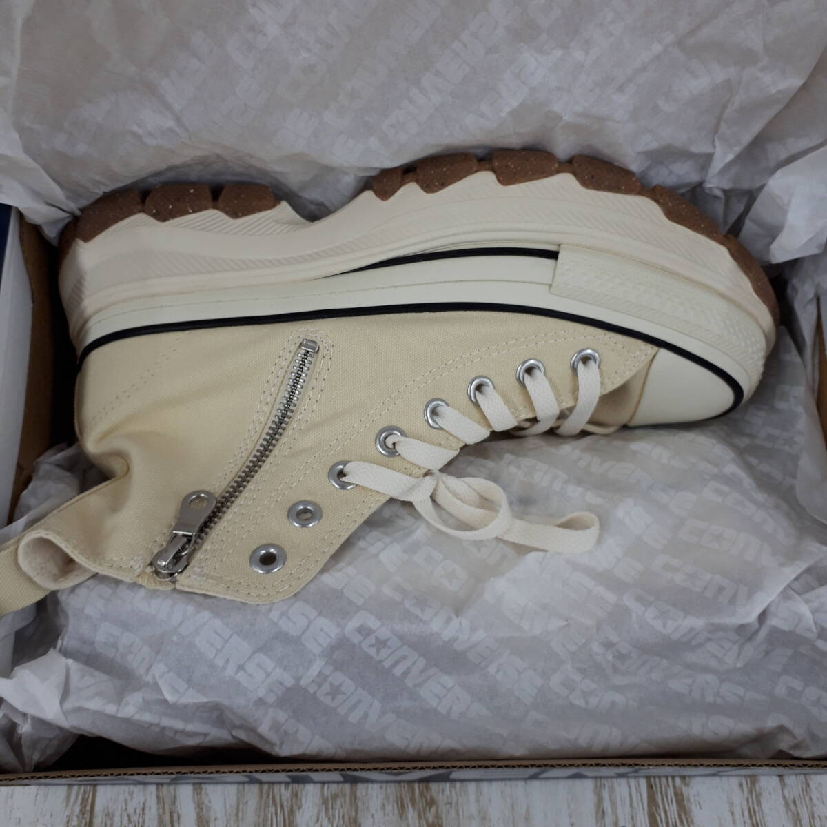 靴1070-189♪【80】未使用品 コンバース CONVERSE ALL STAR TREKWAVE Z HI 25㎝ 1SD838拍卖