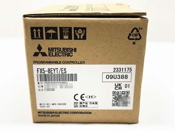 ★未使用品 三菱電機 FX5-8EYT/ES MELSEC iQ-F 出力増設ユニット PLC 2023年製 9ES9B拍卖