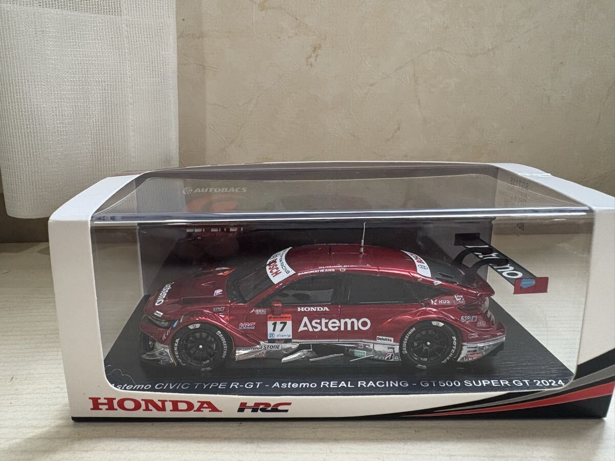 ★☆激レア 絶版品 スパーク 1/43 Astemo CIVIC TYPE R-GT アステモ リアルレーシング REAL RACING GT500 スーパーGT 2024年 拍卖