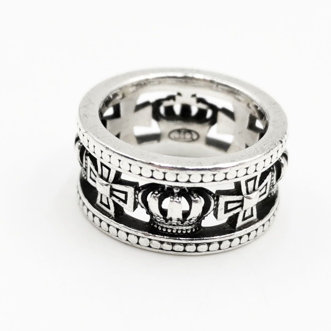 送料無料 ジャスティンデイビス Justin Davis 指輪 リング メディーバルウェディングバンド シルバー 15 レディース拍卖