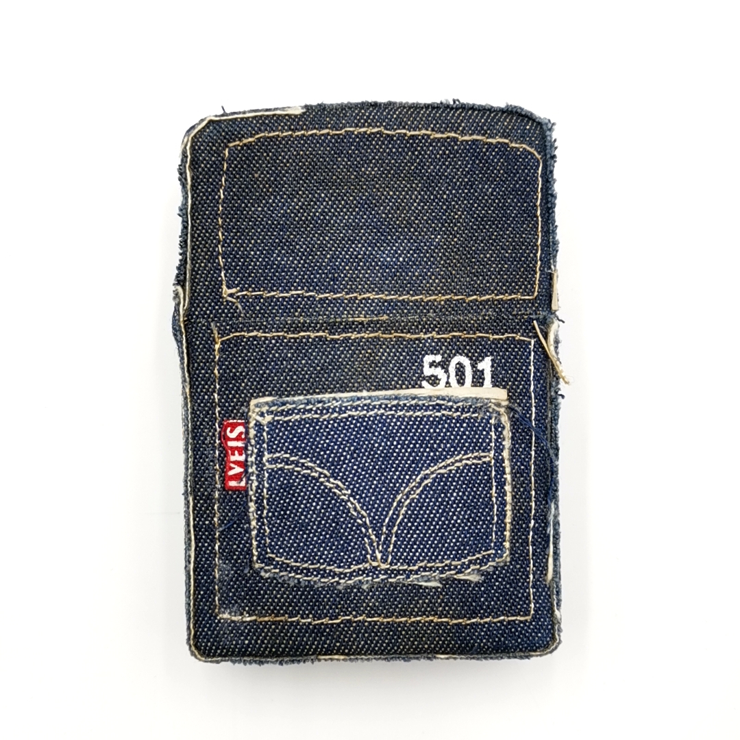 送料無料 デニム オイルライター 小物 タバコ インディゴ 濃紺 メンズ拍卖