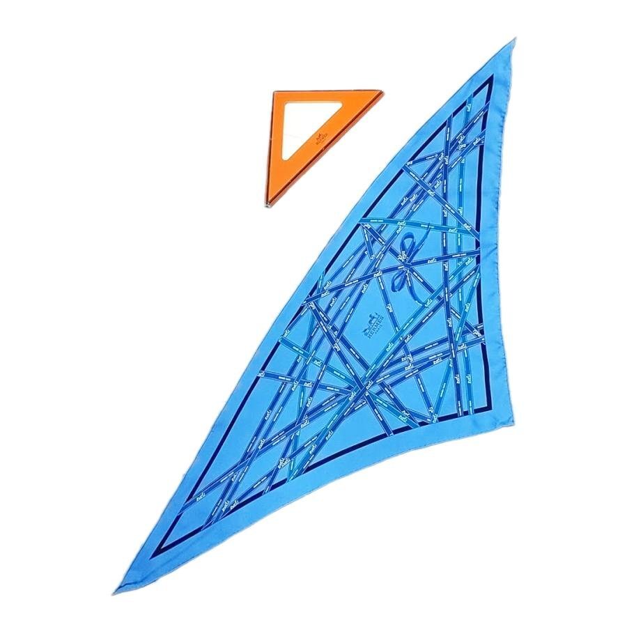 送料無料 美品 エルメス HERMES 三角スカーフ ショール ボルデュック BOLDUC AU CARRE レディース拍卖