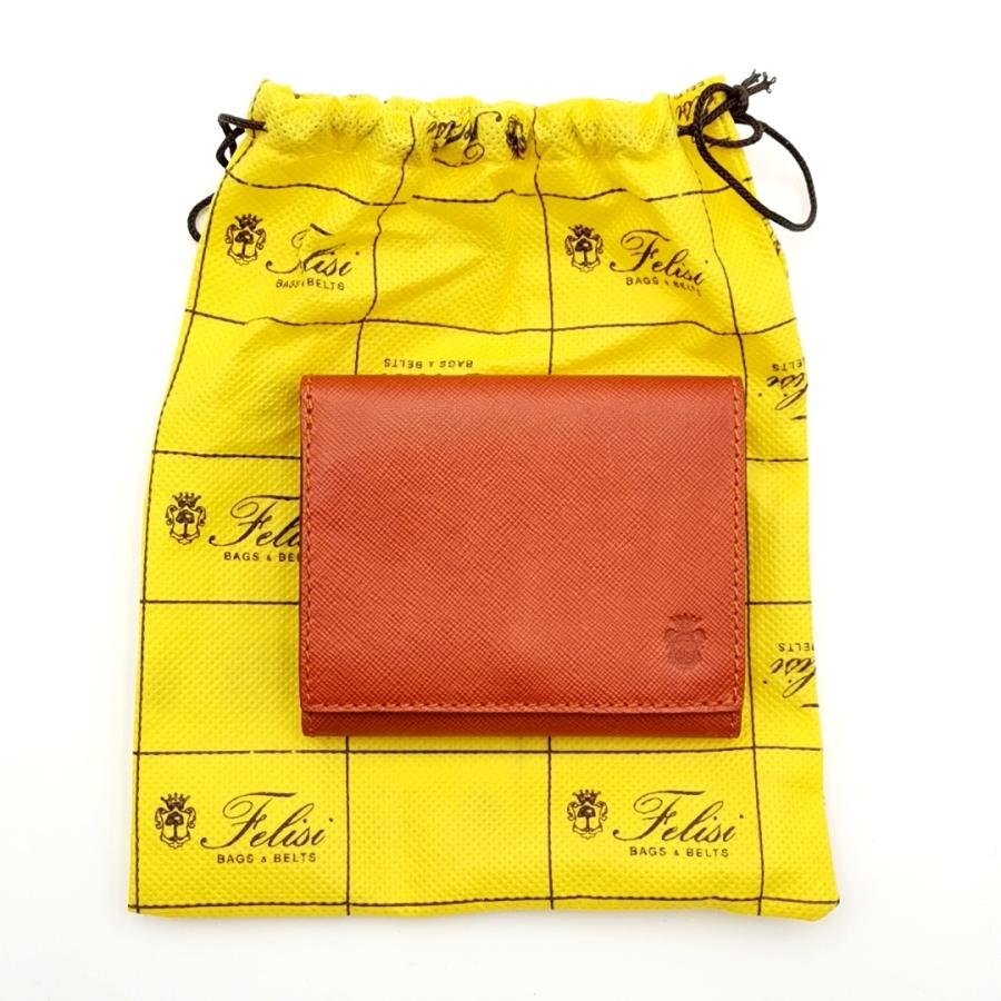送料無料 フェリージ Felisi 財布 三つ折り コンパクトウォレット ミニ財布 レザー 969 伊製 メンズ レディース拍卖