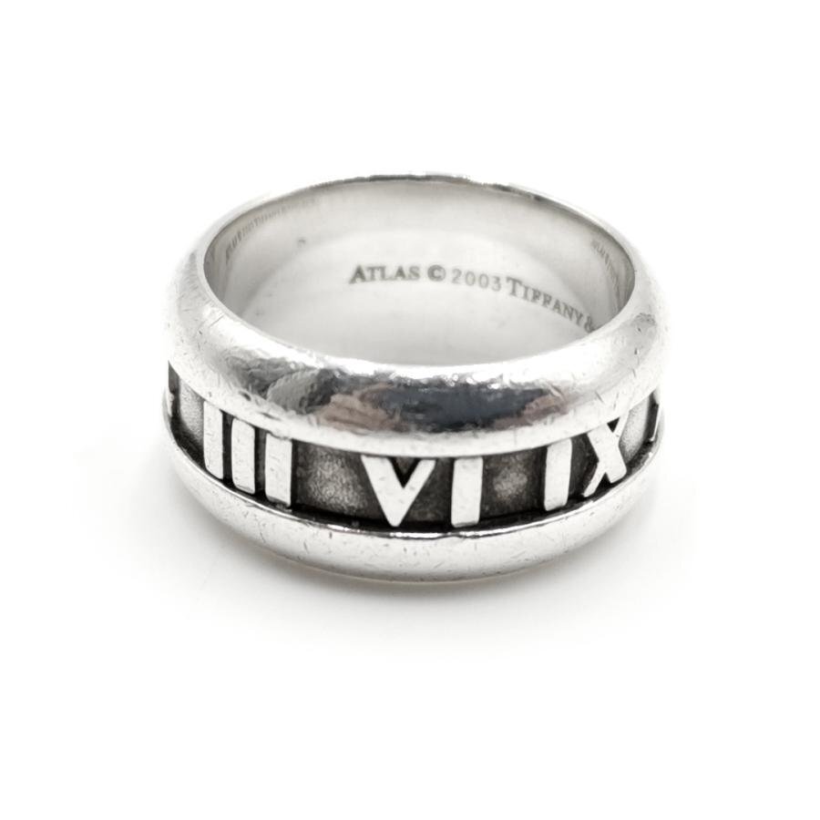 送料無料 ティファニー TIFFANY&Co. 指輪 アトラスリング ATLAS スターリングシルバー925 12号 レディース拍卖