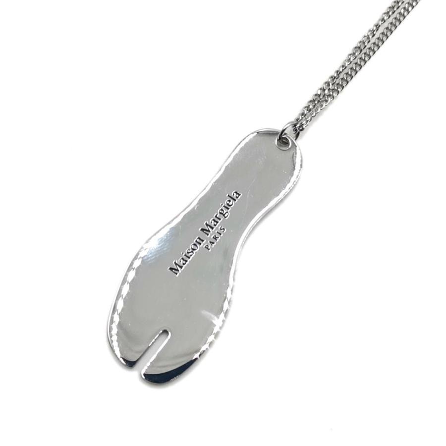 送料無料 美品 メゾンマルジェラ Maison Margiela TABIネックレス シルバー925 伊製 レディース メンズ拍卖