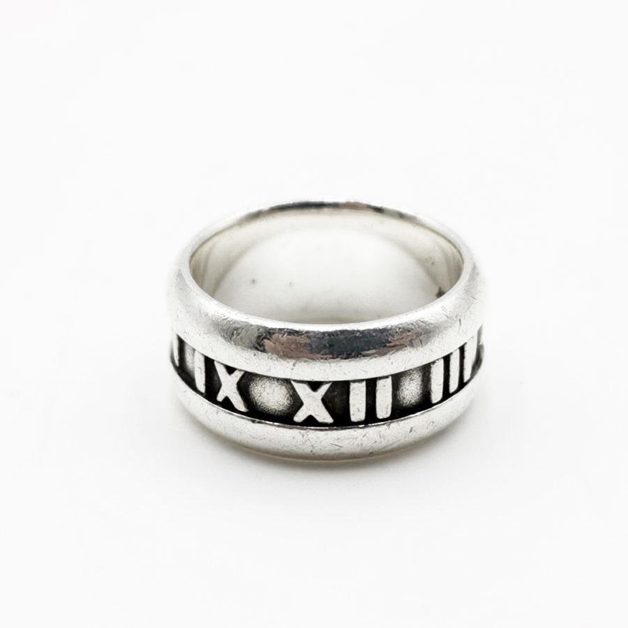 送料無料 ティファニー TIFFANY&CO. 指輪 アトラスリング アクセサリー ATLAS シルバー925 12号 レディース拍卖