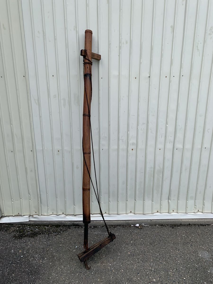 旧家蔵出し 経年の雰囲気が素敵な自在鉤 オブジェインテリアディスプレイ古民具民芸民藝古道具骨董古物アンティークビンテージコレクション拍卖