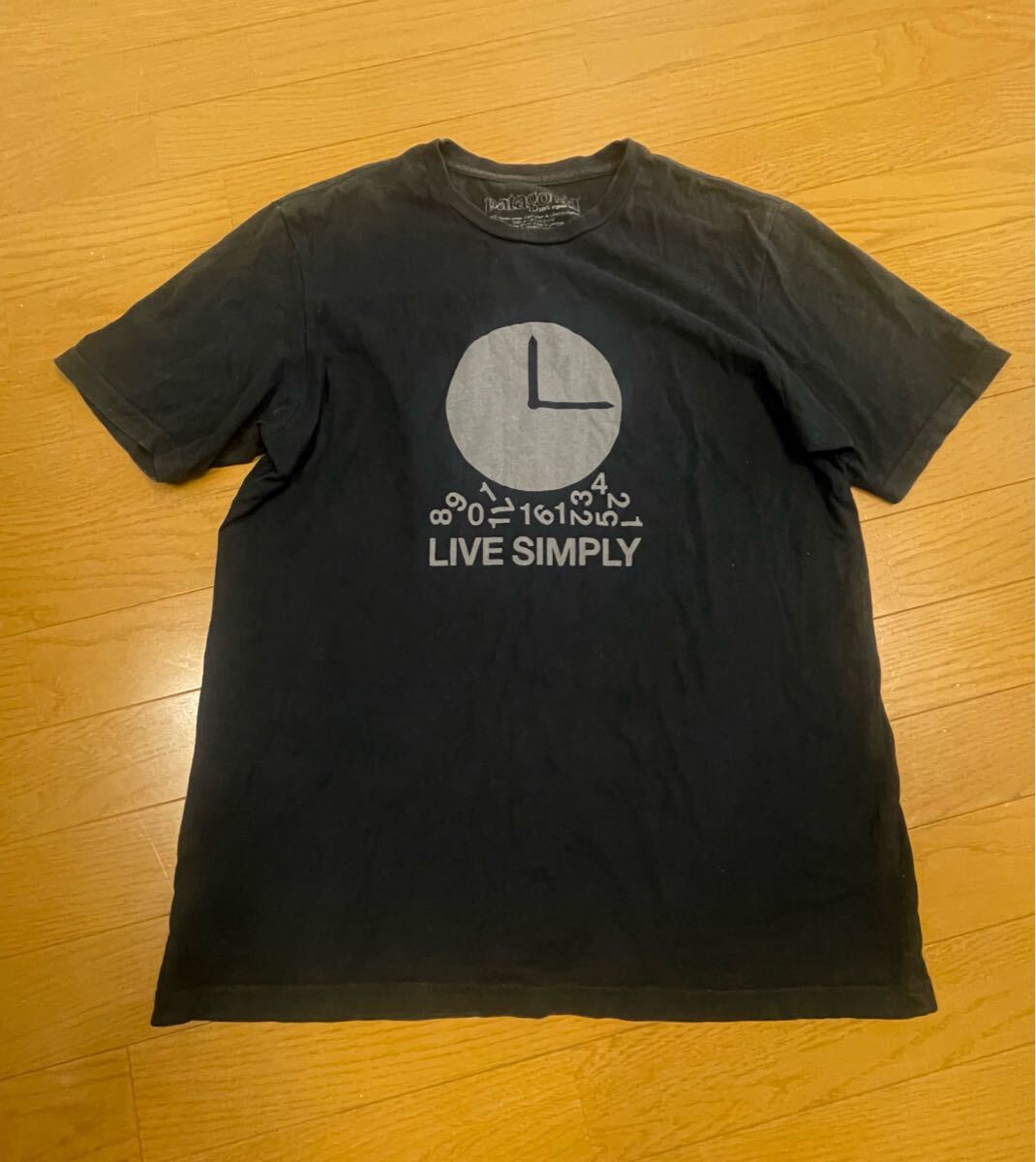 patagonia パタゴニア LIVE SIMPLY Tシャツ 半袖 黒 ブラック M拍卖