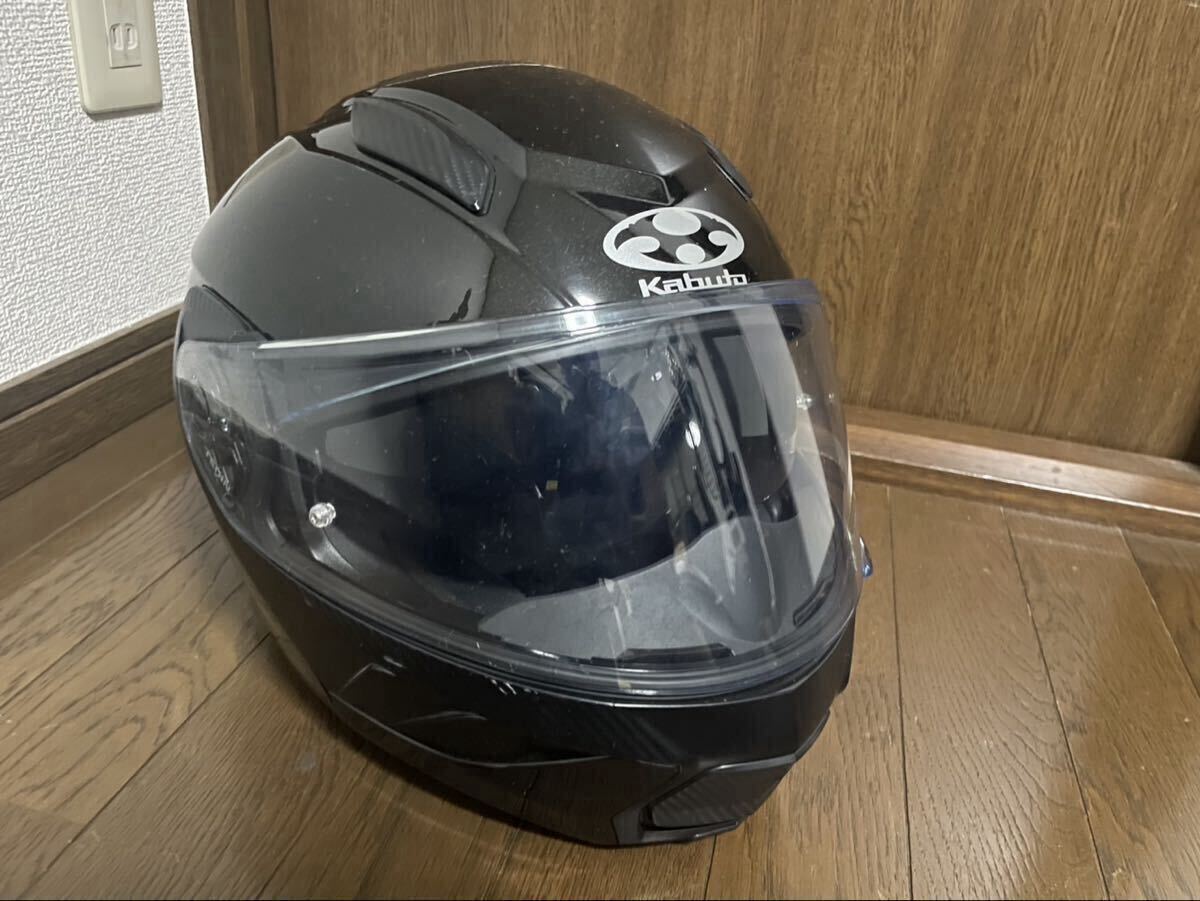 OGK Kabuto RYUKI ブラックメタリック システムヘルメット Lサイズ拍卖