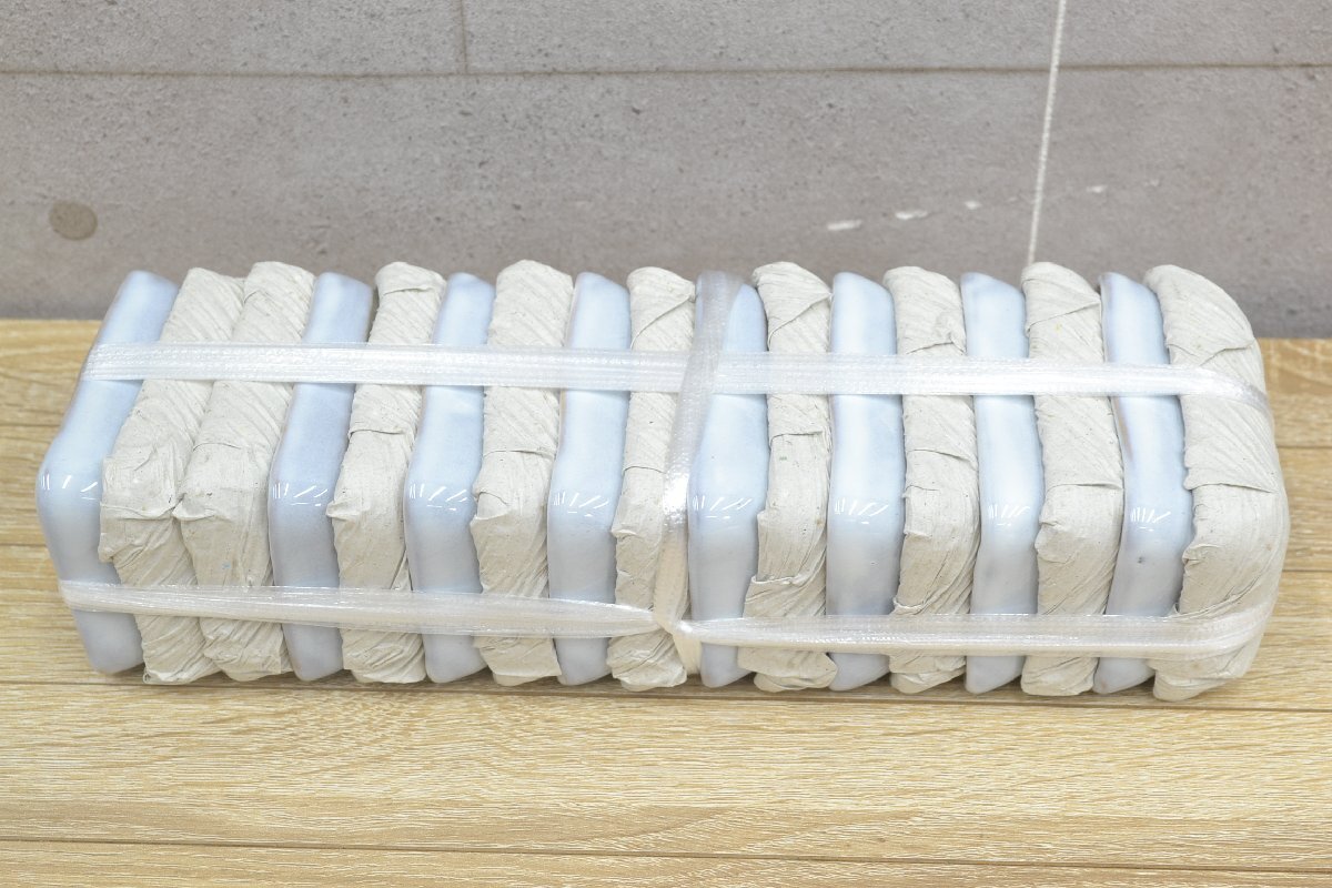 C2567■未使用・長期保管品■角小皿・しょうゆ皿 17客セット■業務用和食器■旅館・小料理・割烹・和食レストラン拍卖