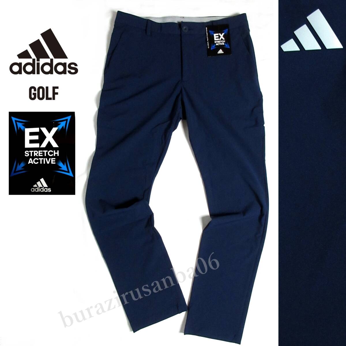 82cm◆未使用 定価12,100円 adidas GOLF アディダス ゴルフ 春夏 ゴルフパンツ EX STRETCH ACTIVE サマーベンチレーションパンツ HS9968拍卖