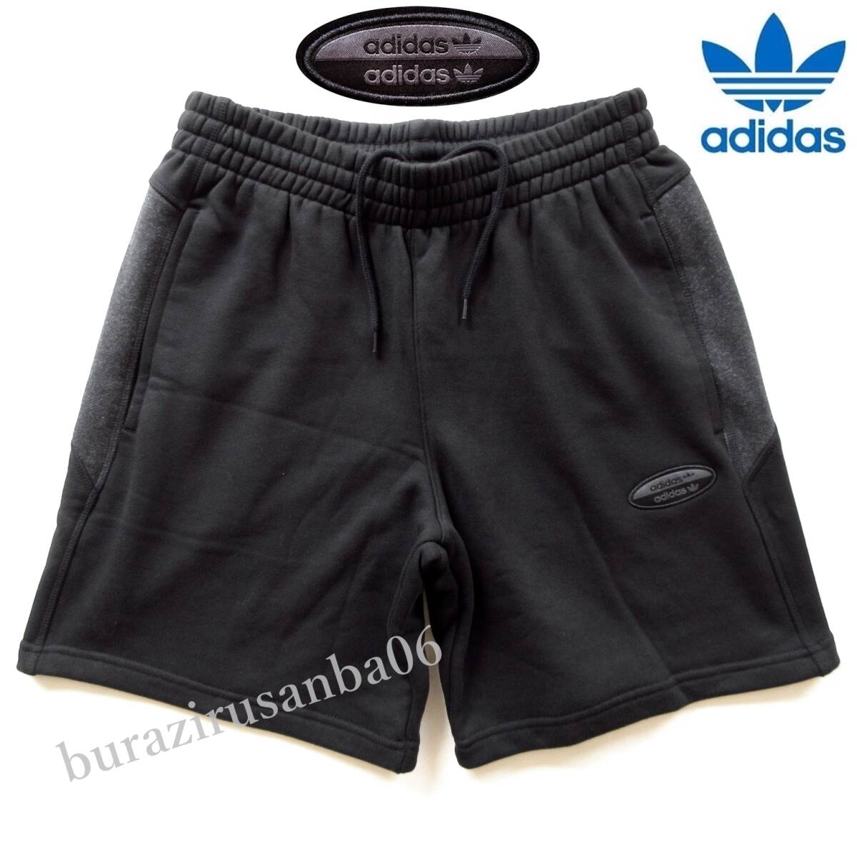 メンズ O XL 未使用 定価7,690円 adidas Originals アディダス オリジナルス スウェット ハーフパンツ 黒 RYV ベーシックショーツ HC9459拍卖
