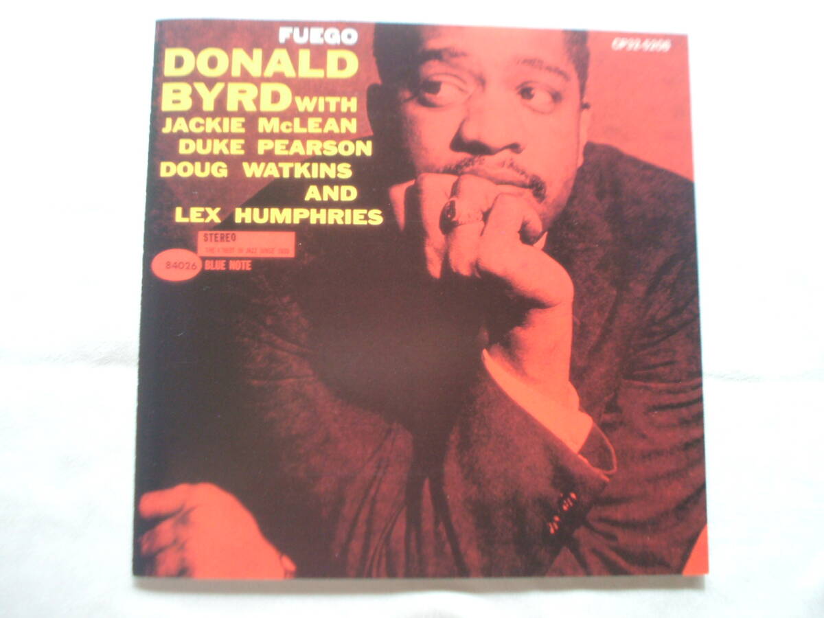 DONALD BYRD FUEGO ジャッキー・マクリーン、デユーク・ピアソン参加のごきげんハードバップ拍卖