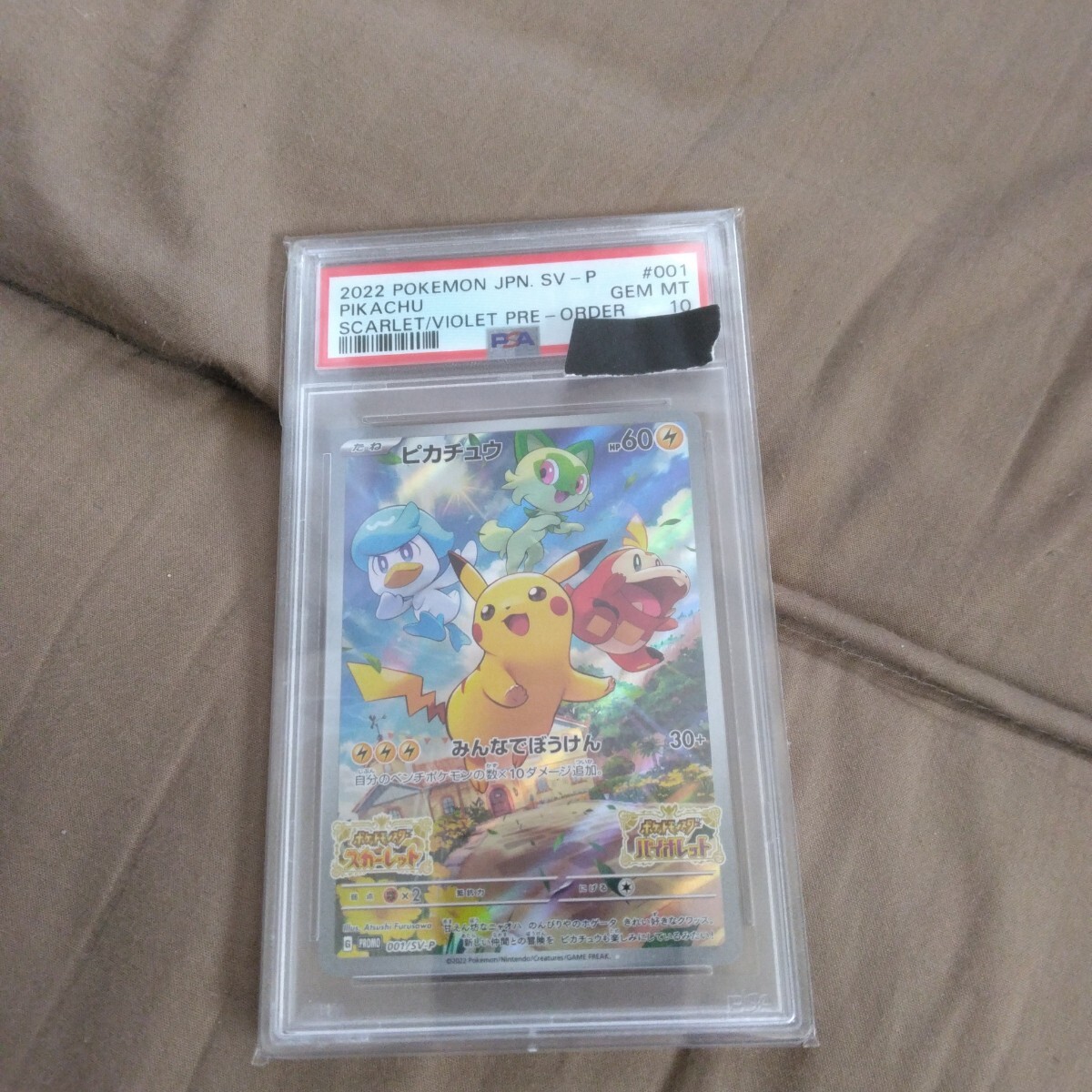 PSA10ポケモンカード スカーレット バイオレット ピカチュウ SV-P プロモ拍卖