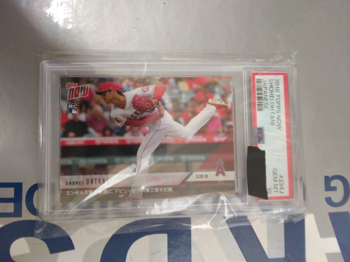 PSA10 2018 TOPPS NOW 大谷翔平 No234J エンジェル史上最速デビュー50奪三振 ルーキー RC エンゼルス 日本語版拍卖