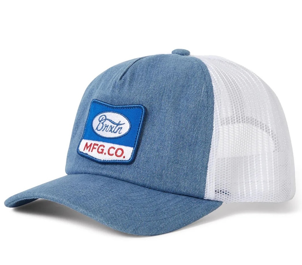 Brixton Phillips Trucker Hat Cap Denim/White キャップ拍卖