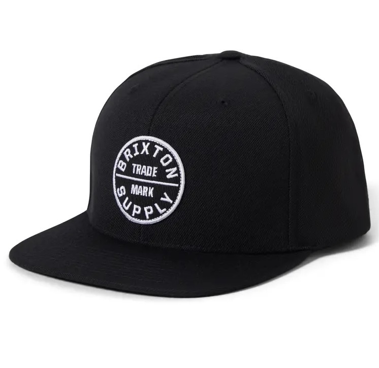 Brixton Oath III Snapback Hat Cap Black キャップ拍卖