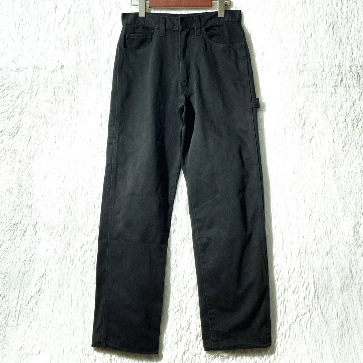 toilet★入手困難★90s~00s archive★ヘビー ツイル ペインターパンツ 裾コード 黒 S トイレット PIED PIPER 亀石三兄弟 Y2Kヴィンテージ拍卖