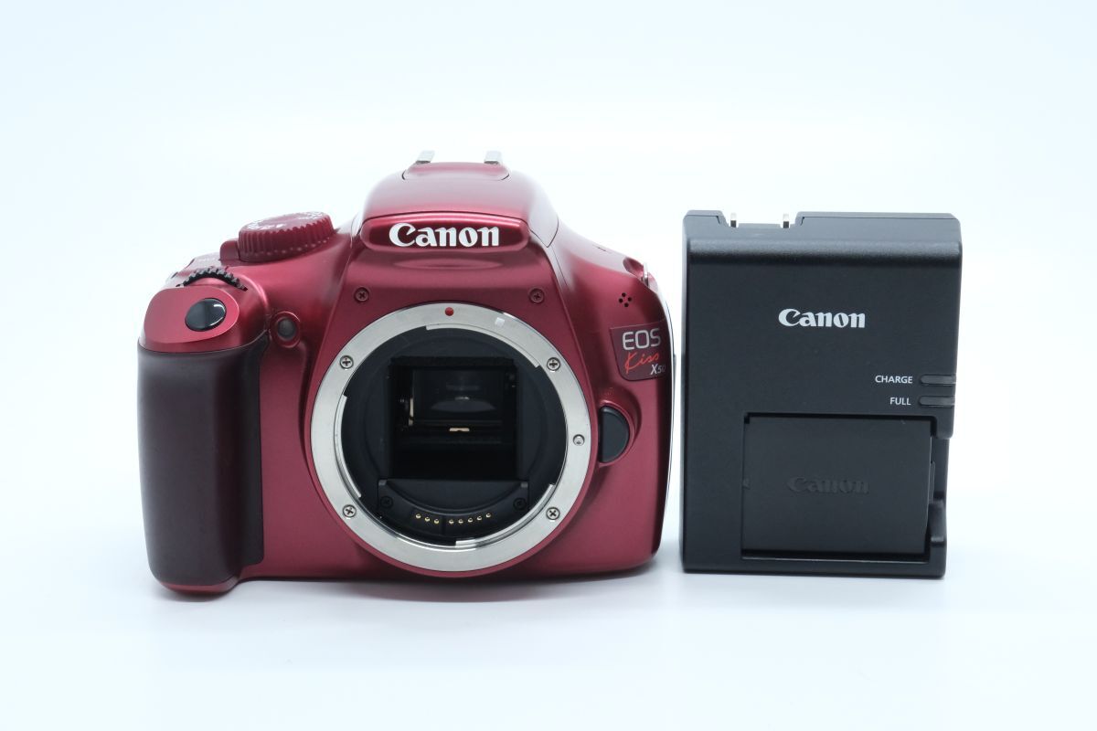 ★実用美品★ CANON キャノン EOS Kiss X50 レッド ★動作OK★ #i7875拍卖
