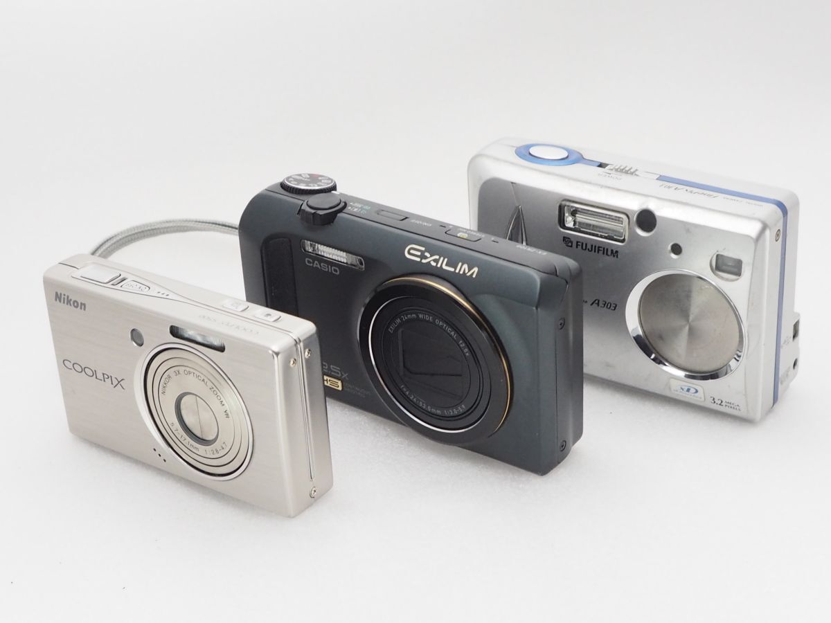 ★訳あり特価★ 【NIKON/CASIO/FUJIFILM】COOLPIX S500/EX-ZR100/FinePix A303 ★★ @8090拍卖