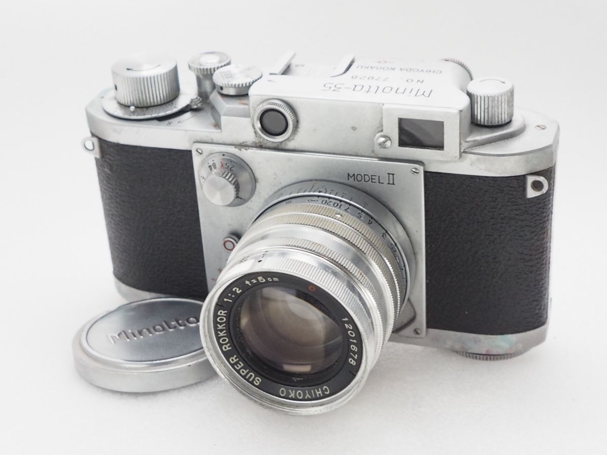 ★訳あり特価★ MINOLTA ミノルタ Minolta-35 MODEL II + SUPER ROKKOR 5cm F2 ★動作不良★ @7987拍卖