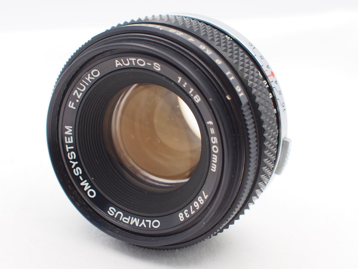 ★実用美品★ OLYMPUS OM-SYSTEM F.ZUIKO AUTO-S 50mm F1.8 ★動作OK★ @h494拍卖