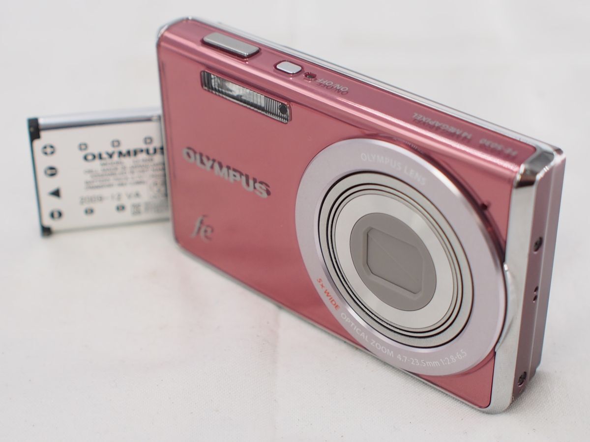 ★並品★ OLYMPUS オリンパス Fe-5030 (J9D202524) ピンク ★動作OK★ @y879拍卖