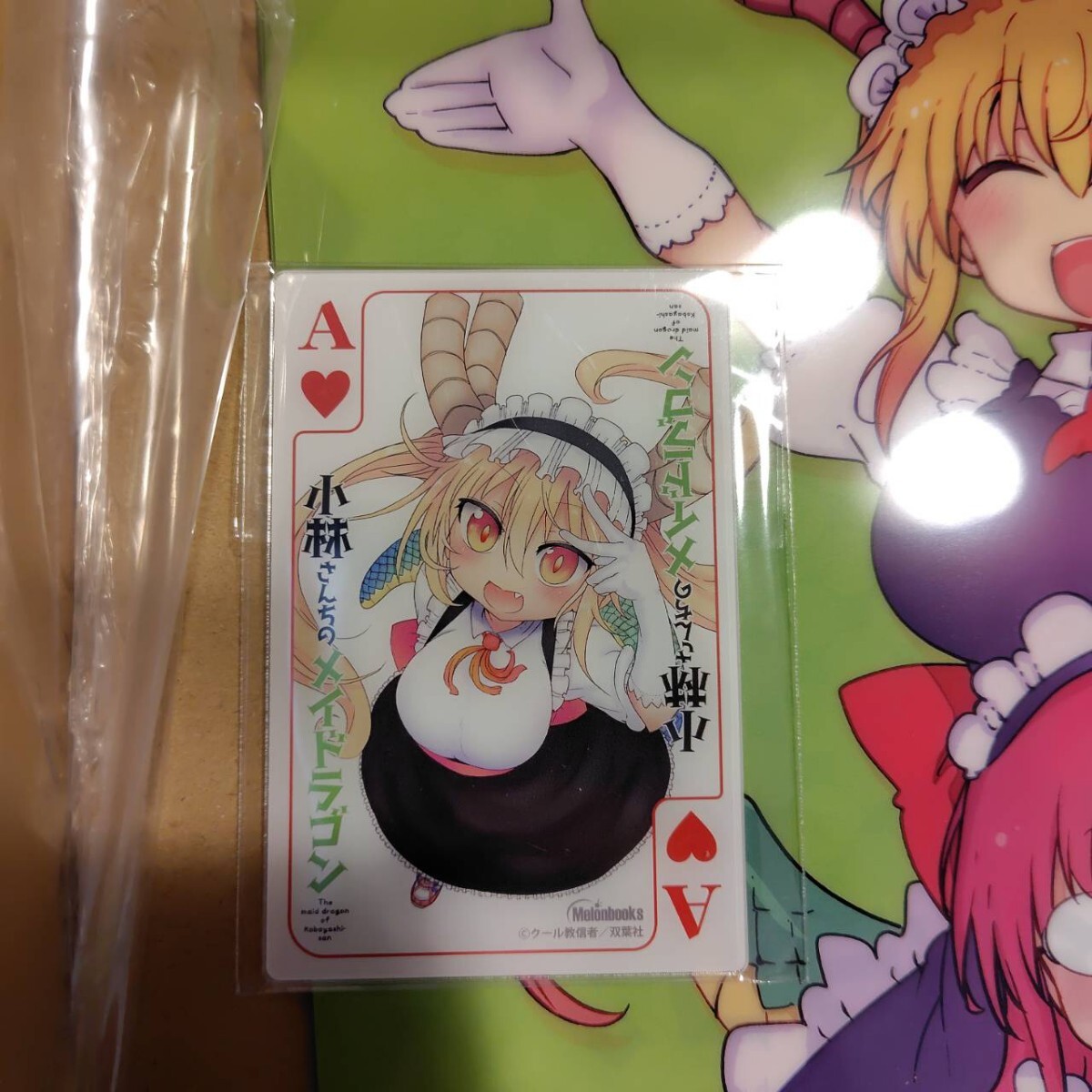 小林さんちのメイドラゴン メロンブックス 特典 アクリルカード クリアファイル トール メイド セット 小林さん クール教信者拍卖