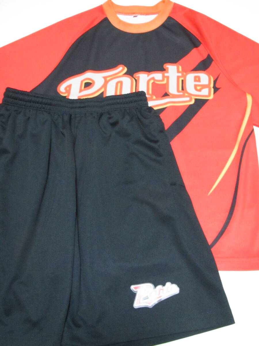 A 中古 PORTE ポルテ 野球 ベースボールスクール 半袖 ユニフォーム 半袖Tシャツ ハーフパンツ 上下セット 160cm S ソフトボール 子供用拍卖