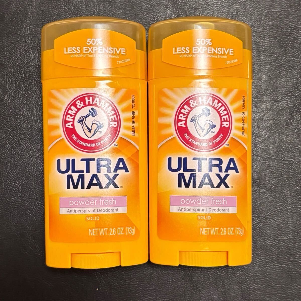 2本セット 73g Arm & Hammer(アーム&ハマー) UltraMax(ウルトラマックス) パウダーフレッシュ 石鹸の香り ナチュラルデオドラント拍卖