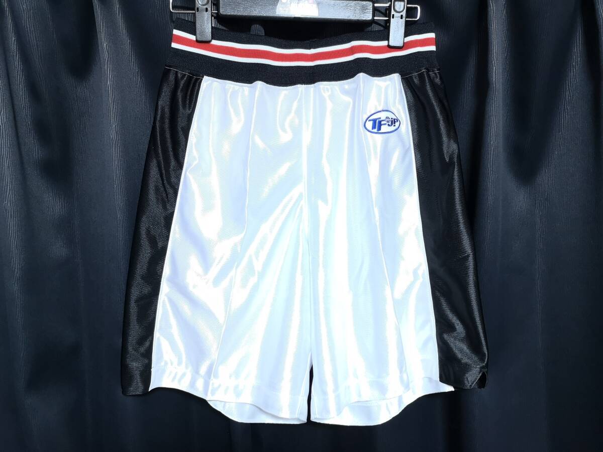 バスケ部 バスパン チームファイブ 光沢ホワイト×ブラック M 562拍卖