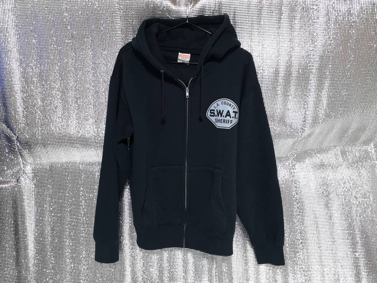 SWAT パーカー ブラック M 540拍卖