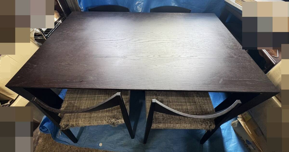 1円~ arflex/アルフレックス AURORA/アウロ ダイニングテーブル SHIN/シン ダイニングチェア 4脚セット 高級家具 拍卖