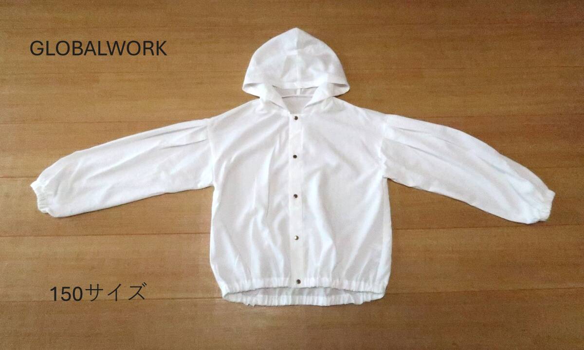 150サイズ 薄手ジャンパー グローバルワーク (GLOBAL WORK)可愛い アウター 美品 羽織 女の子拍卖