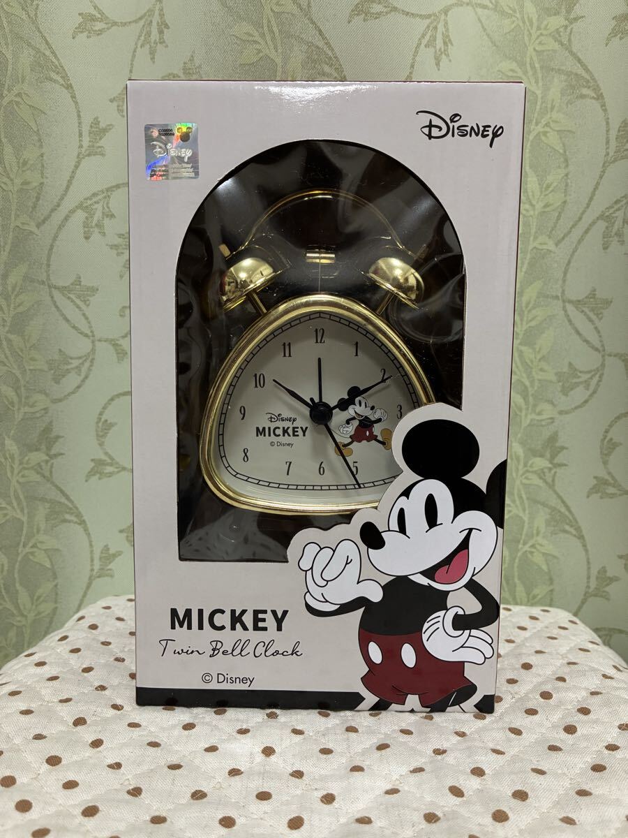 ディズニー ミッキー Mickey Twin Bell Clock 目覚まし時計 単3乾電池×1(別売) 非売品 プライズ品拍卖