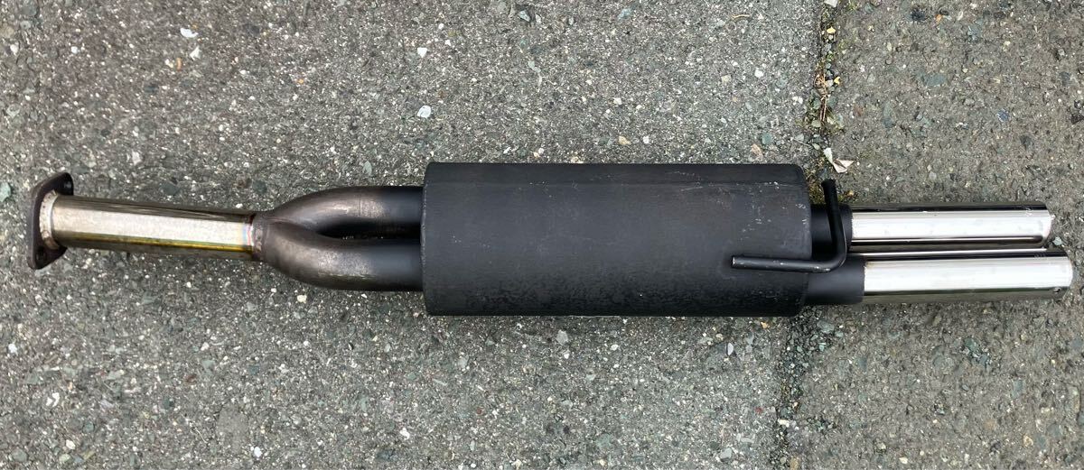 愛知 マーク2 デュアル マフラー GX71リヤピース※ワンオフ 社外 トヨタ 旧車 加工 サイレンサー GX61 GX81 GA61 GZ10 MZ10 GZ20 拍卖