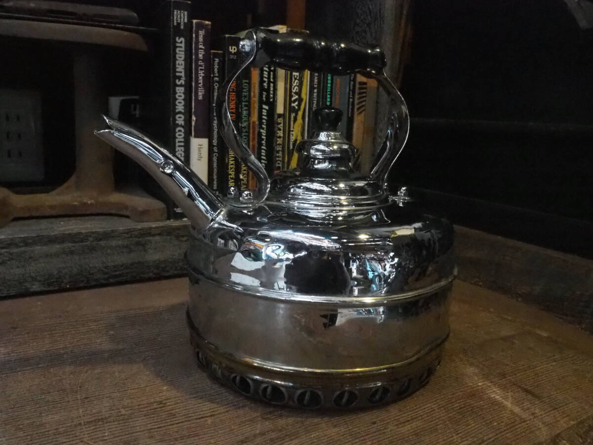 【フランス蚤の市SIMPLEXケトル】アンティークやかんインダストリアル骨董シンプレックスポット古道具インテリアコーヒー薪ストーブ拍卖