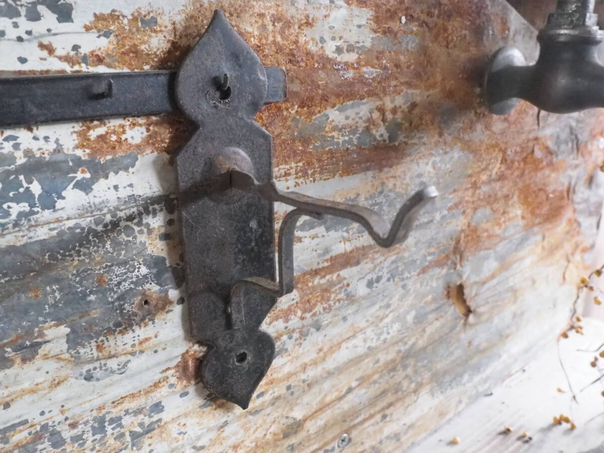 【フランス蚤の市アイアン壁掛フック】鉄製古道具アンティーク骨董インテリア壁面インダストリアル携帯スタンド帽子ハンガー小物入れ拍卖