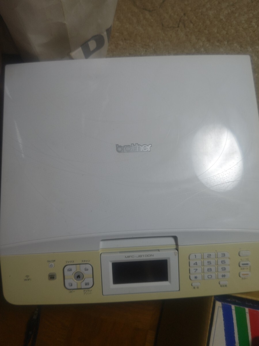 複合機 ブラザー インクジェットプリンタ MFC-J810DN FAX子機1台付拍卖