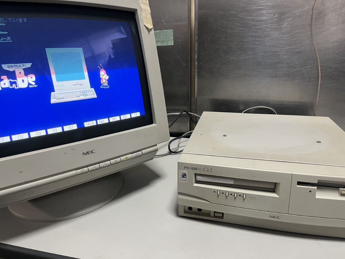○ NEC PC-9821 Cx3 / S5T model B 旧型パソコン OS Win95 簡易動作確認済 OS起動OK! CDドライブOK 中古現状品 ③拍卖
