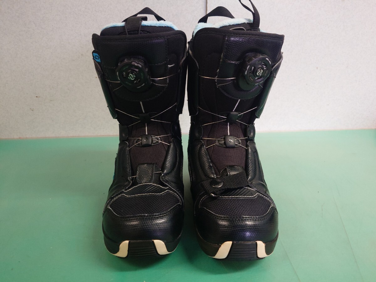 ● 6) SALOMON PEARL BOA サロモン スノーボードブーツ ブラック レディース 23cm 中古 ③拍卖
