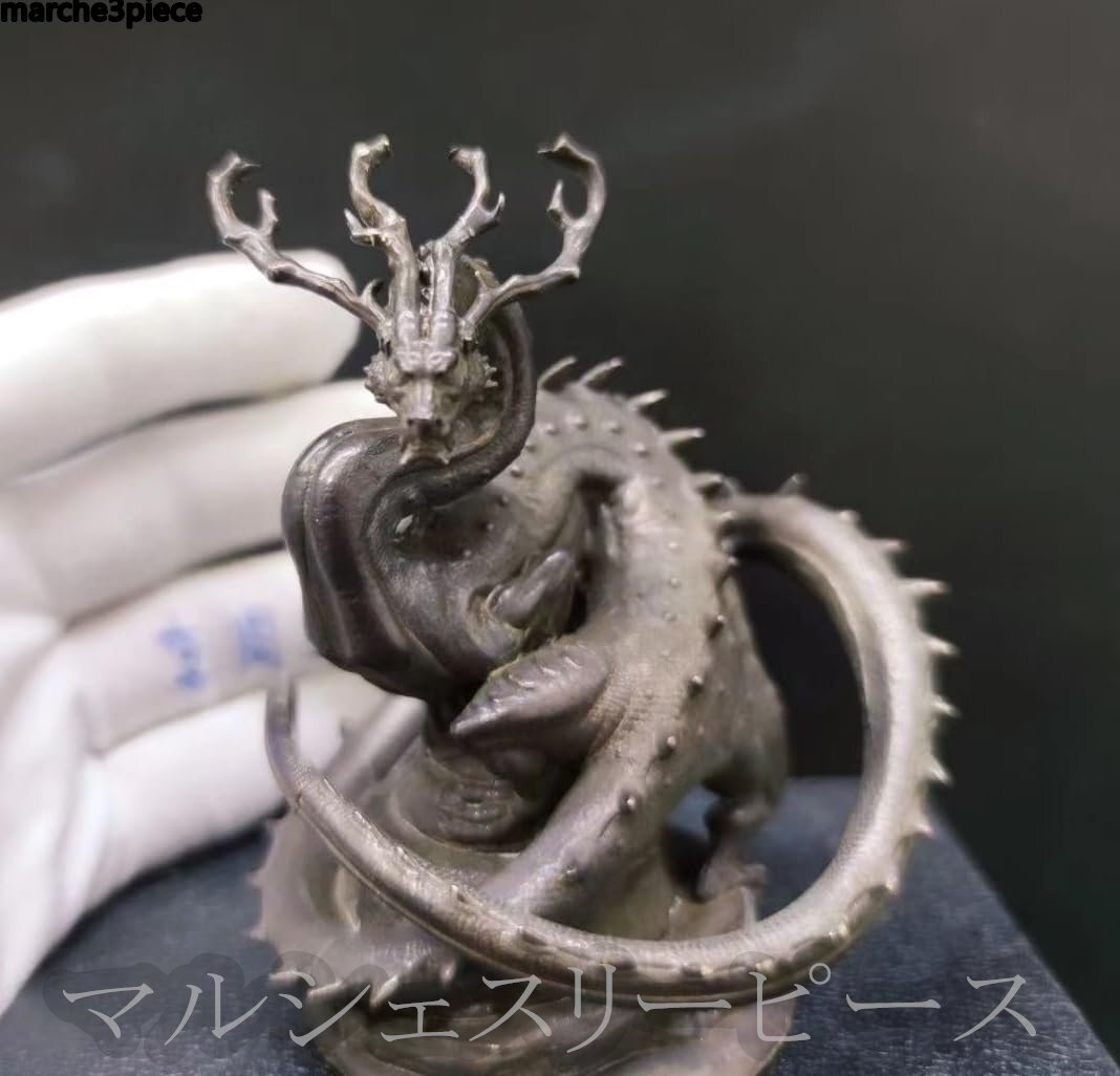 龍 黒龍 風水 龍 金属 置き物 竜 玄関飾り 風水グッズ ドラゴン 開運祈願 金運祈願 出世運 成功 プレゼント 贈り物 厳重 かっこい拍卖