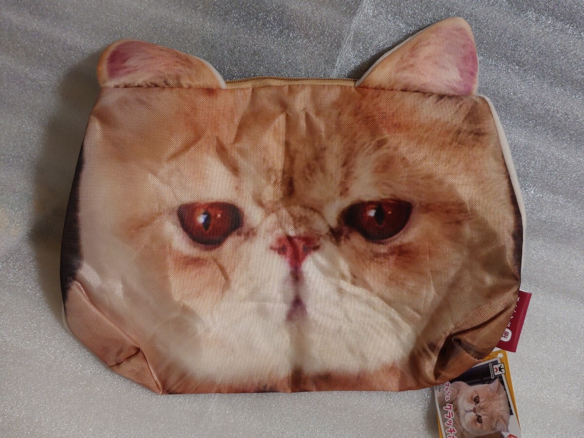 猫のマッシュ  クラッチポーチ  猫 ポーチ拍卖