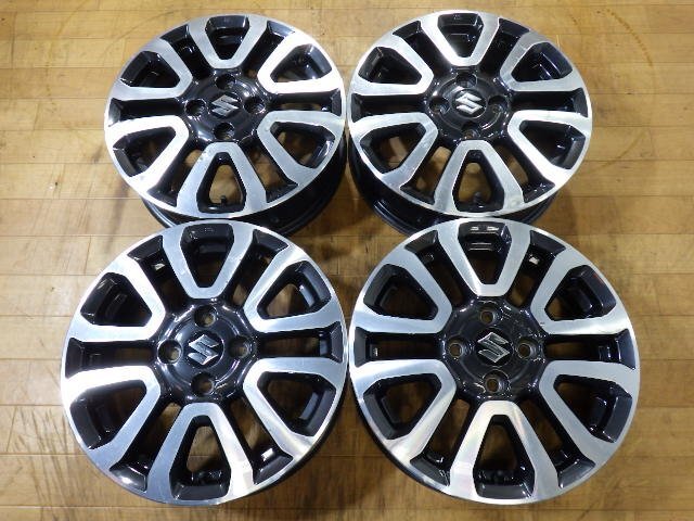 スズキ ハスラー MR41S 純正 ホイール 4本 4H-100 15インチ MR92S MR52S ソリオ ワゴンR ラパン スペーシア エブリイ フレアクロスオーバー拍卖