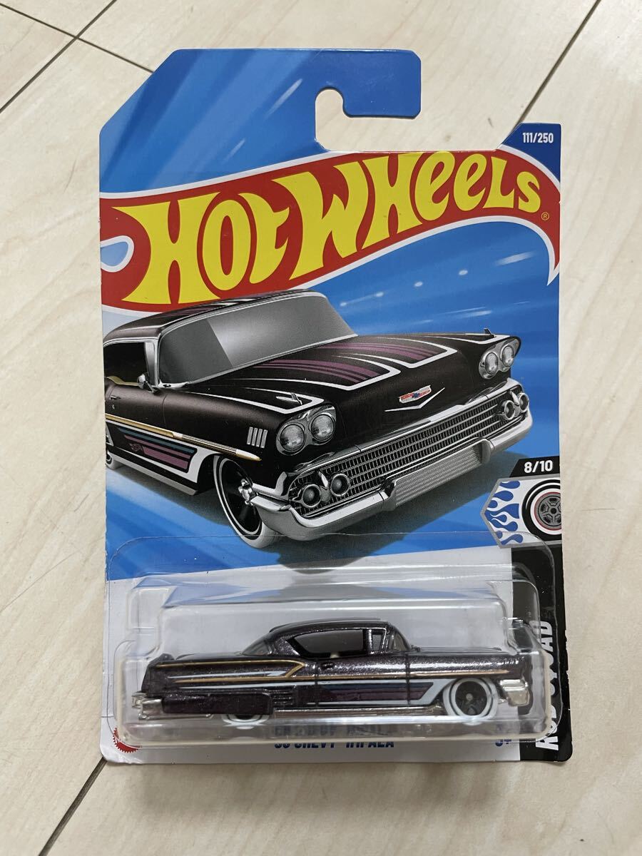 新品未開封 ホットウィール ミニカー hot wheels ‘58 CHEVY IMPALA インパラ アメ車 LOWRIDER ローライダー レア拍卖
