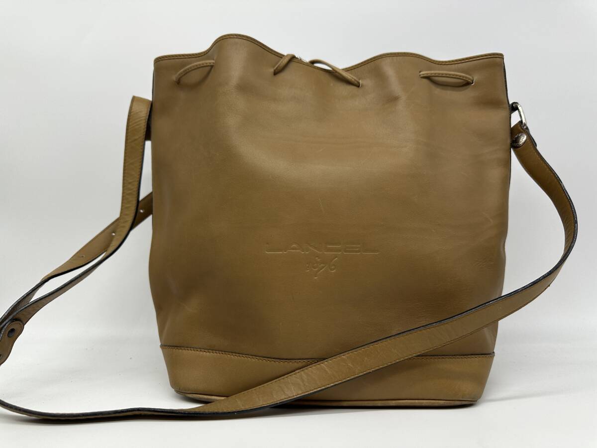 ●91233 LANCEL ランセル ショルダーバッグ ブラウン拍卖